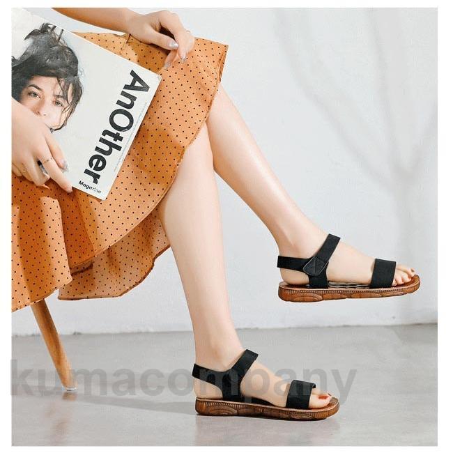 ストラップサンダル レディース サンダル ぺったんこ マジックテープ 夏サンダル ブラック ブラウン シンプル サマーサンダル シューズ 夏 ストラップサンダル レディース サンダル ぺったんこ マジックテープ 夏サンダル ブラック ブラウン シンプル サマーサンダル シューズ 夏