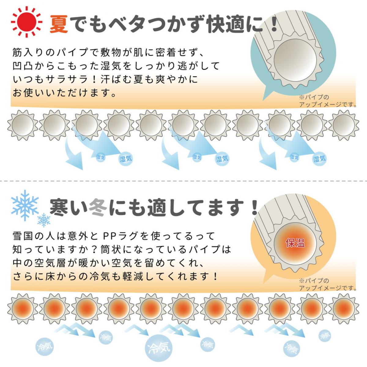 【在庫有・即納】萩原 ラグ グリーン 江戸間4.5畳(約261X261cm) PPラグ い草風 水洗いOK 「矢倉」 18911945