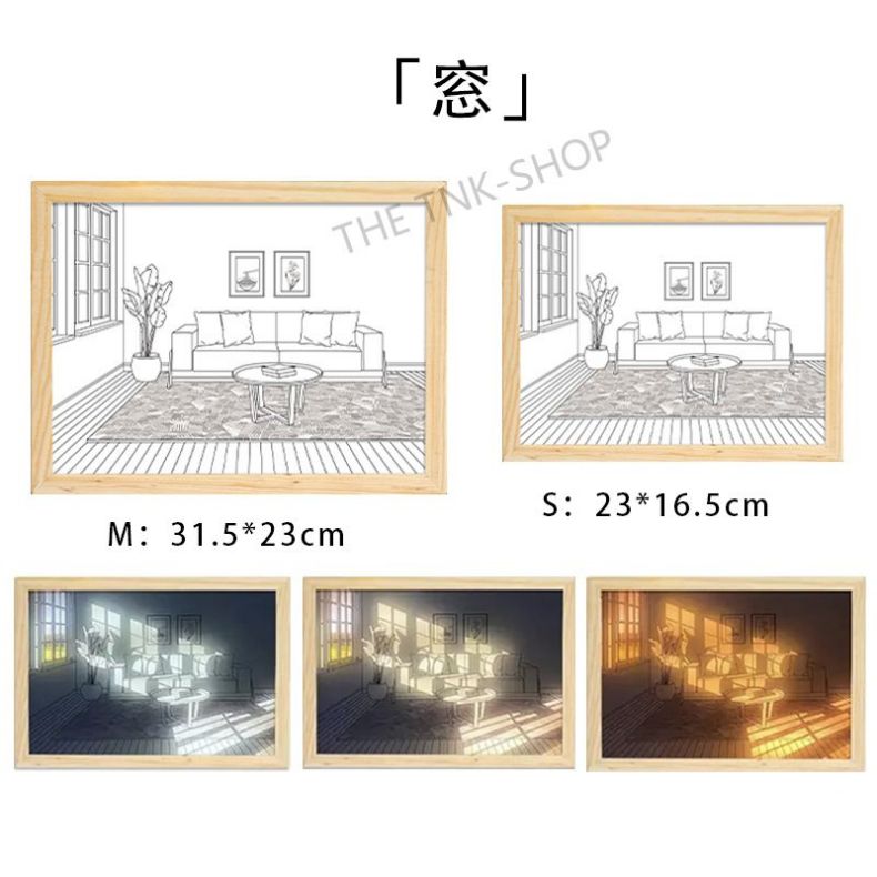 絵画 インテリア 絵 フォトフレーム 風水 玄関 壁掛け おしゃれ アートパネル 3色の色変光輝度調整可能 LED照明 光影変換 USB充電 光と影の壁の写真 階段 壁 アート インテリア リビング