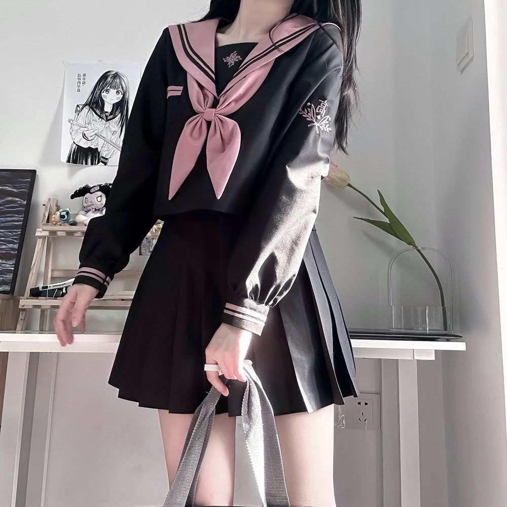 【高.品.質】セーラー服 パーティー コスプレ 悪魔 化け物 変装 学園祭 クリスマス 仮装 赤 衣装 お化け 文化祭:サイ 女性 定番ヤンキー 姐ギャル コスプレ 体育祭 女子高生 スーツ 長袖