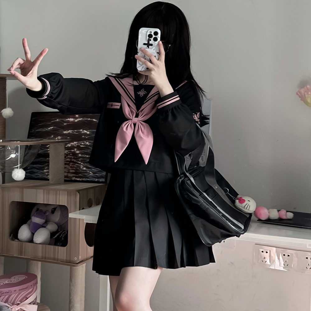 【高.品.質】セーラー服 パーティー コスプレ 悪魔 化け物 変装 学園祭 クリスマス 仮装 赤 衣装 お化け 文化祭:サイ 女性 定番ヤンキー 姐ギャル コスプレ 体育祭 女子高生 スーツ 長袖