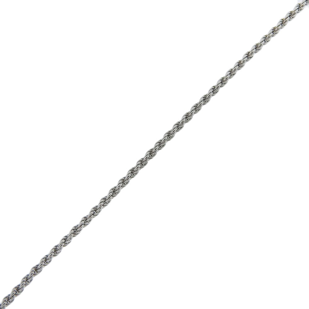 クロス 3Pダイヤ ネックレス K18ホワイトゴールド ダイヤモンド 約12.4g ユニセックス 中古品 Aランク