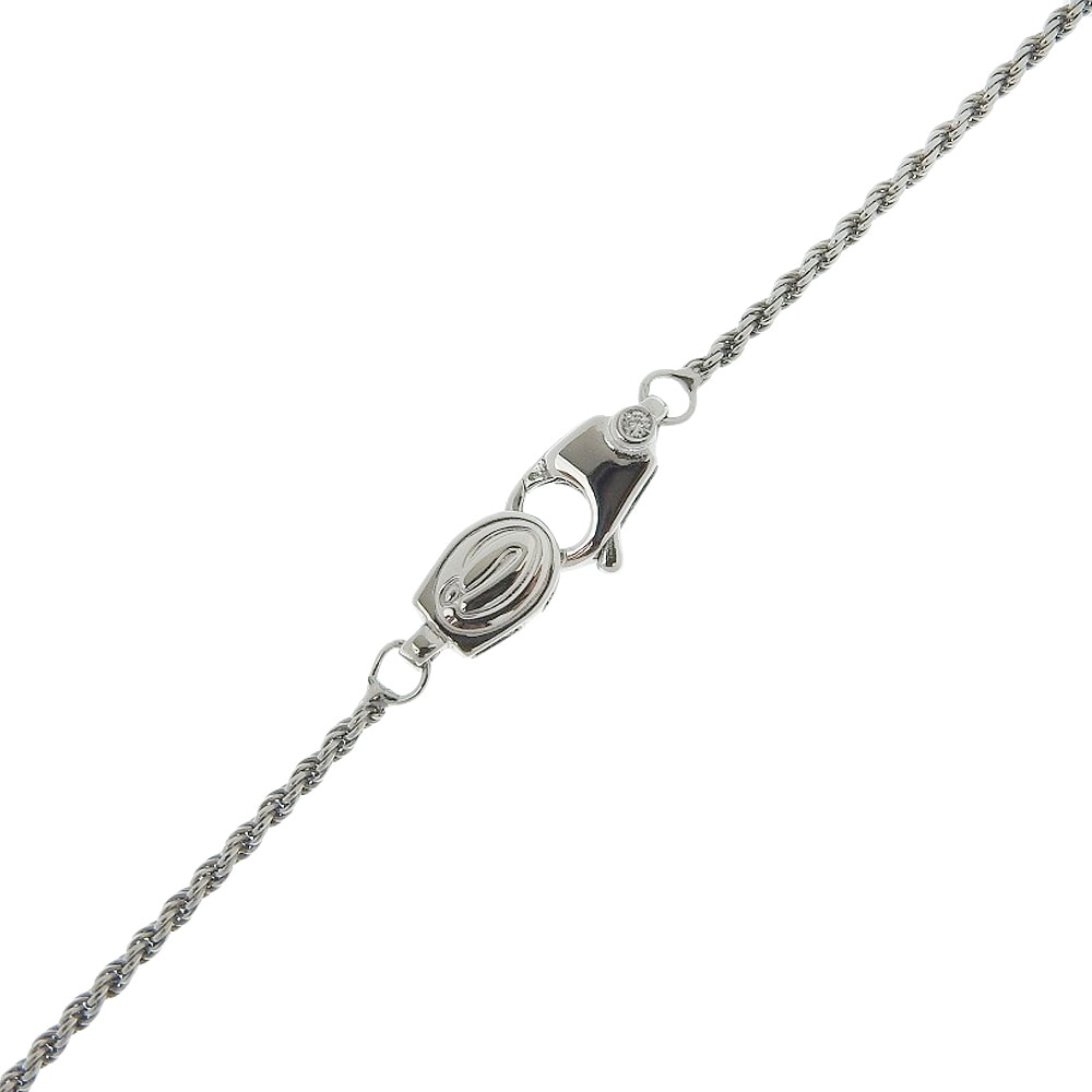 クロス 3Pダイヤ ネックレス K18ホワイトゴールド ダイヤモンド 約12.4g ユニセックス 中古品 Aランク