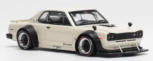 POP RACE 1/64 SKYLINE GT-R V8 DRIFT WHITE 完成品 POP RACE 1/64 SKYLINE GT-R V8 DRIFT WHITE 完成品