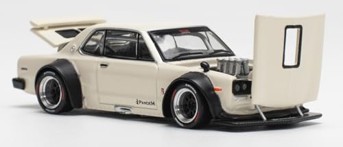 POP RACE 1/64 SKYLINE GT-R V8 DRIFT WHITE 完成品 POP RACE 1/64 SKYLINE GT-R V8 DRIFT WHITE 完成品