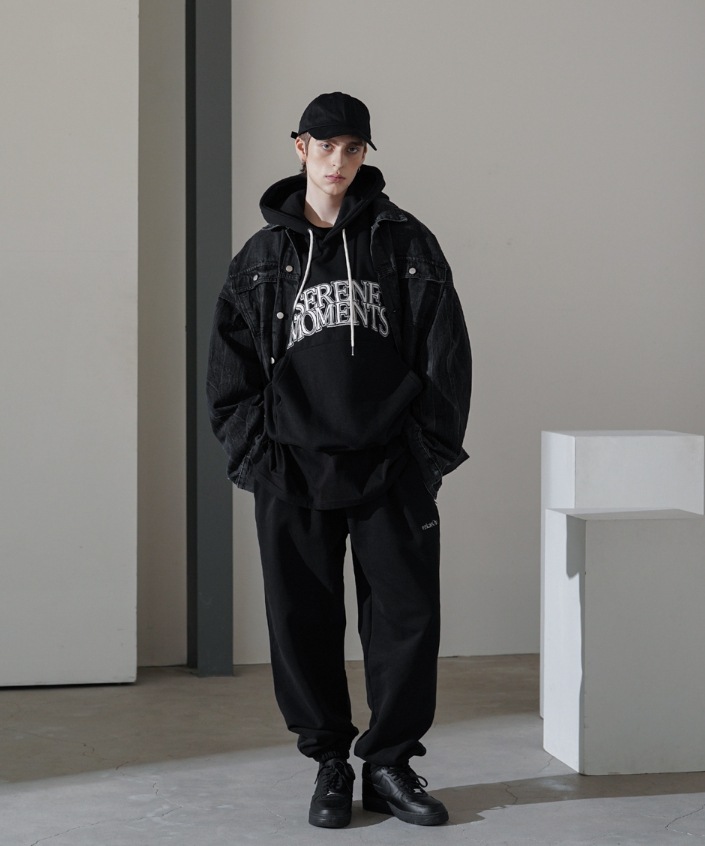 [EZKATON] Overlay hoodie