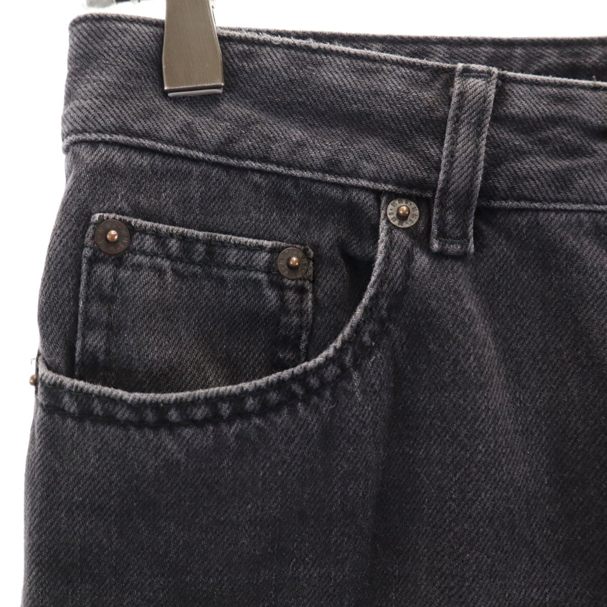 MM6 Maison Margiela エムエムシックス メゾンマルジェラ カットオフ スリムデニムパンツ 38 ブラック系 ジーンズ レディース 古着 MM6 Maison Margiela エムエムシックス メゾンマルジェラ カットオフ スリムデニムパンツ 38 ブラック系 ジーンズ レディース 古着