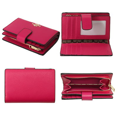 Qoo10] Coach COACH コーチ 財布 二つ折り財布 : バッグ・雑貨