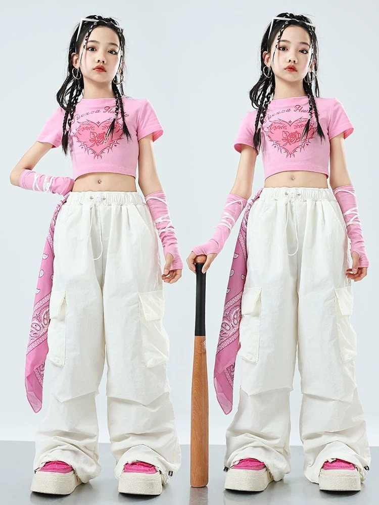 【1053人コレクション】子供のジャズダンスのクールな女の子のヒップホップストリートダンスのファッション服のおへそのジャズショーのショーのショーのショーのショーのショーのクールな服
