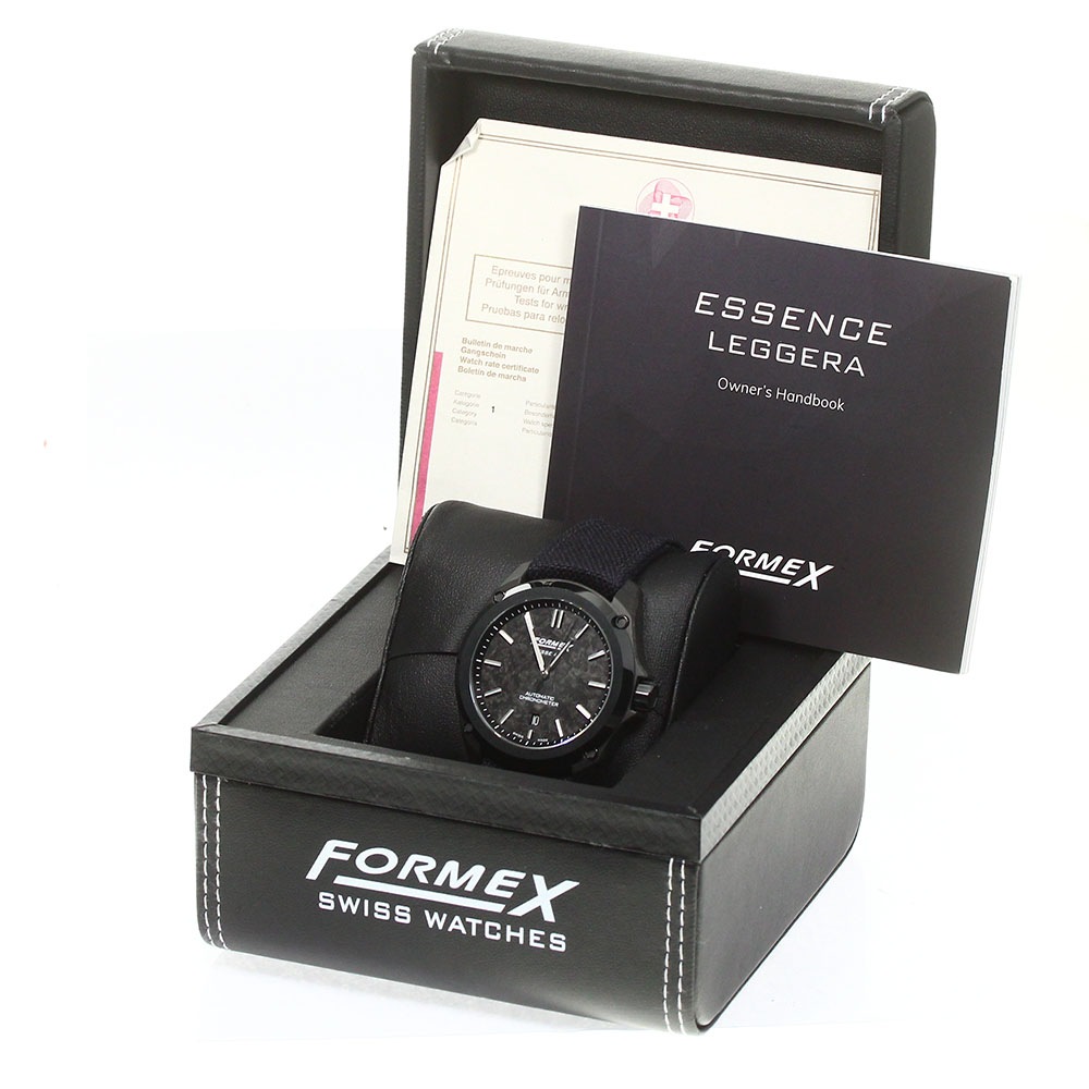 フォーメックス FORMEX 0330.4.6399 エッセンス レッジェーラ オートマティック クロノメーター 自動巻き メンズ 美品 内箱付き_762728【中古】