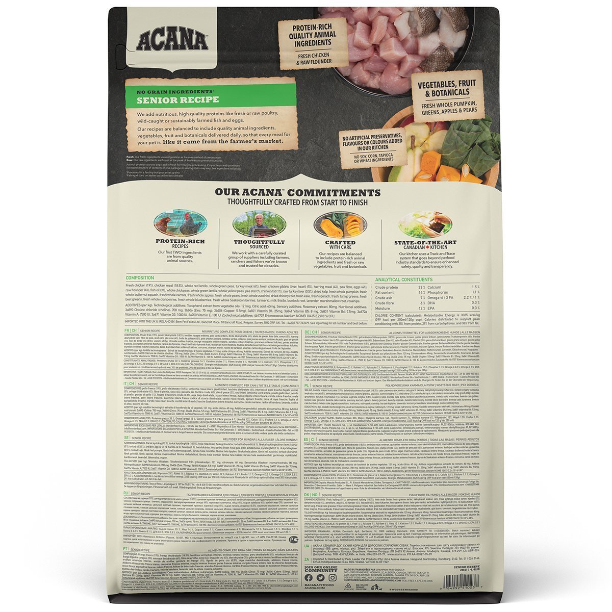 アカナ シニアドッグレシピ 全犬種用 2kg