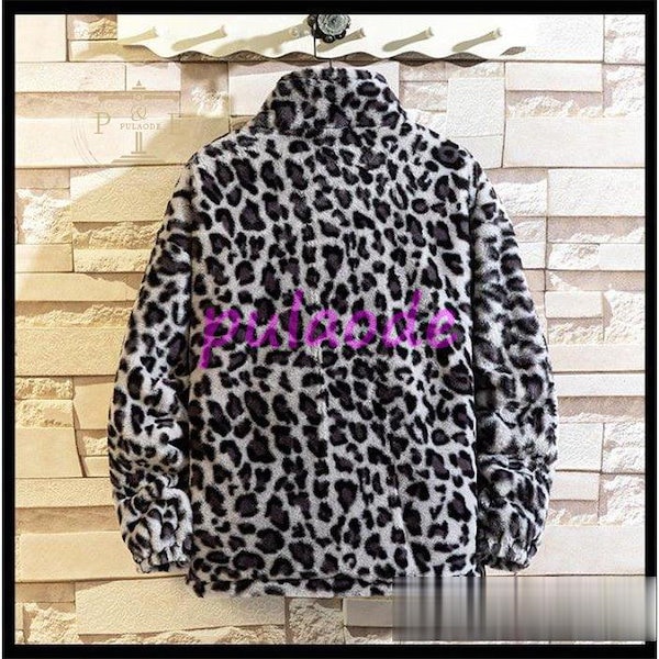 Qoo10] ムートンジャケット メンズ 豹柄 ヒョウ