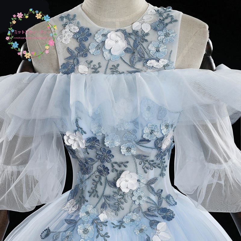 パーティードレス カラードレス 演奏会 ロングドレス プリンセスライン ライトブルー 結婚式 イブニ パーティードレス カラードレス 演奏会 ロングドレス プリンセスライン ライトブルー 結婚式 イブニ