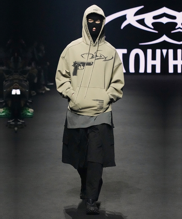 AJO AJOBYAJO】 Gun Shot Washed Hoodie パーカー