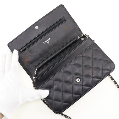 Qoo10] CHANEL チェーンウォレット カンボンライン A4 : バッグ