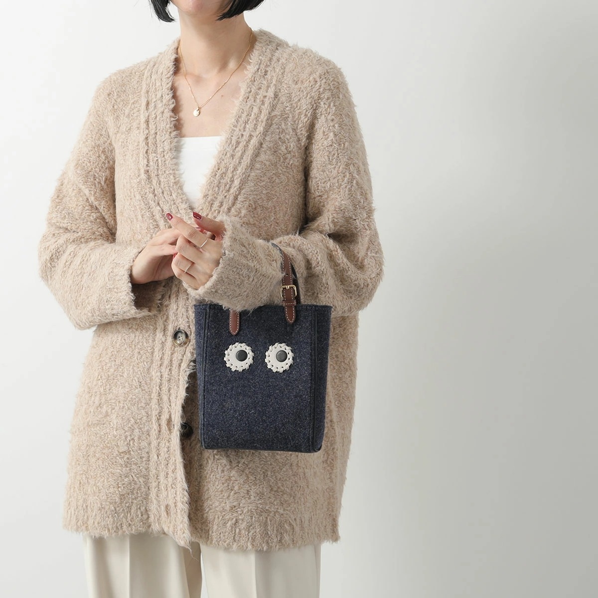 ANYA HINDMARCH アニヤハインドマーチ ショルダーバッグ N/S Tote Mini Eyes アイズ 193177 195164 レディース ハン】