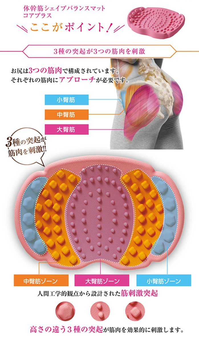 体幹筋シェイプバランスマット コアプラス 骨盤 クッション ヒップアップ 美尻 小尻 垂れ尻 下半身 セルライト 簡単エクササイズ 美尻エクササイズ バランス 体幹筋シェイプバランスマット コアプラス 骨盤 クッション ヒップアップ 美尻 小尻 垂れ尻 下半身 セルライト 簡単エクササイズ 美尻エクササイズ バランス