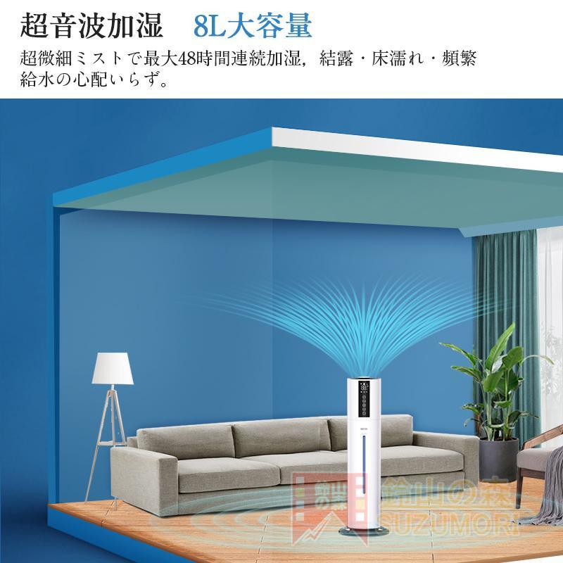 加湿器 空気清浄機 超音波式 UV除菌機能付き 7.5L大容量 大範囲加湿 ハイブリッド 省エネ 上部給水 オフィス 家庭用 静音 次亜塩素酸水対応 おしゃれ アロマ対応 加湿器 空気清浄機 超音波式 UV除菌機能付き 7.5L大容量 大範囲加湿 ハイブリッド 省エネ 上部給水 オフィス 家庭用 静音 次亜塩素酸水対応 おしゃれ アロマ対応
