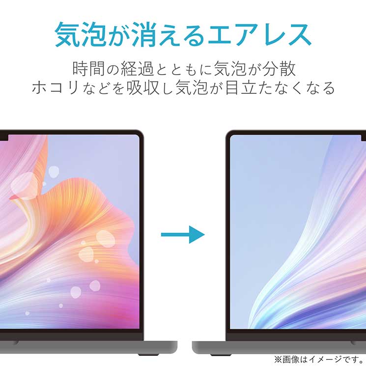 液晶保護フィルム MacBook Pro 16インチ (2021年モデル) 高光沢 指紋防止 抗菌 SIAA