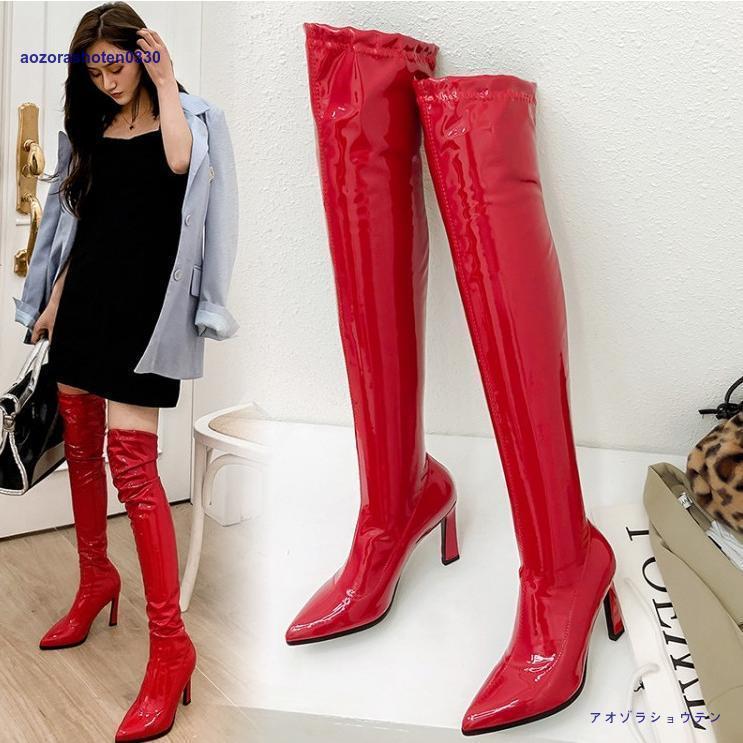 ロングブーツ 黒 赤 ストレッチ 美脚 ニーハイブーツ ロングブーツ ロング ブーツ ヒール 疲れない 歩きやすい 痛くない ハイヒール ピンヒール ロングブーツ 黒 赤 ストレッチ 美脚 ニーハイブーツ ロングブーツ ロング ブーツ ヒール 疲れない 歩きやすい 痛くない ハイヒール ピンヒール