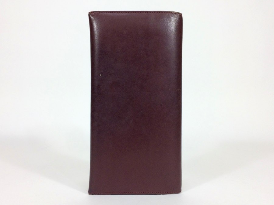 長財布 マストライン レザー ボルドー 【中古品】