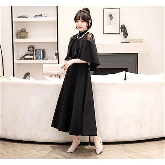 ドレス 結婚式 お呼ばれ パーディー ミモレ丈 パーティードレス レースドレス ワンピース おしゃれ-18 ドレス 結婚式 お呼ばれ パーディー ミモレ丈 パーティードレス レースドレス ワンピース おしゃれ-18