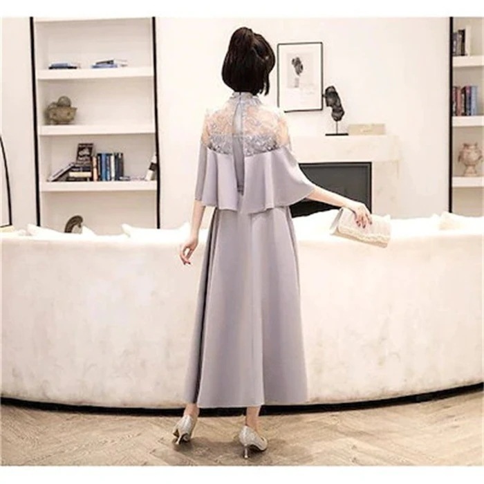 ドレス 結婚式 お呼ばれ パーディー ミモレ丈 パーティードレス レースドレス ワンピース おしゃれ-18 ドレス 結婚式 お呼ばれ パーディー ミモレ丈 パーティードレス レースドレス ワンピース おしゃれ-18