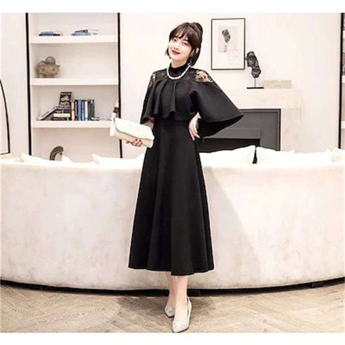 ドレス 結婚式 お呼ばれ パーディー ミモレ丈 パーティードレス レースドレス ワンピース おしゃれ-18 ドレス 結婚式 お呼ばれ パーディー ミモレ丈 パーティードレス レースドレス ワンピース おしゃれ-18