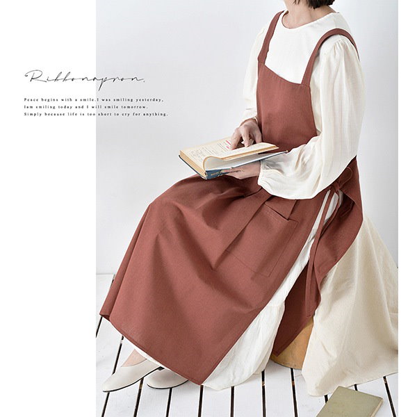 Qoo10] エプロン おしゃれ ワンピース 大人 北