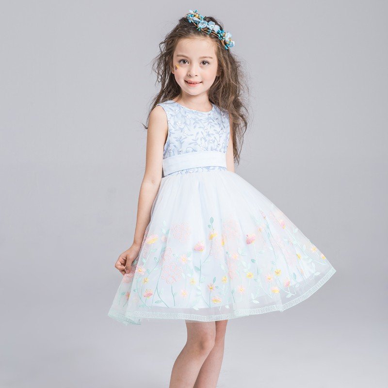 子供ドレス ミニドレス ピアノ発表会 フラワーガールドレス 女の子 キッズフォーマル 子どもドレス