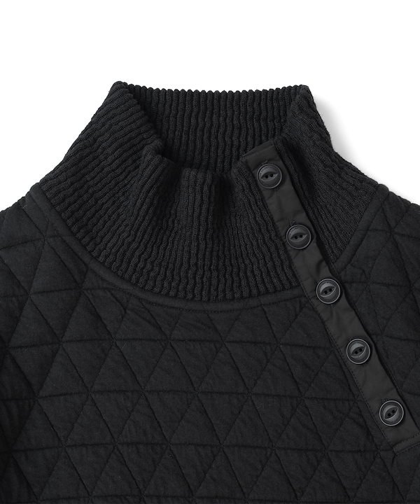 【THE COLDEST MOMENT】26fw TCM quilted highneck long sleeve ETCFWLS03BK