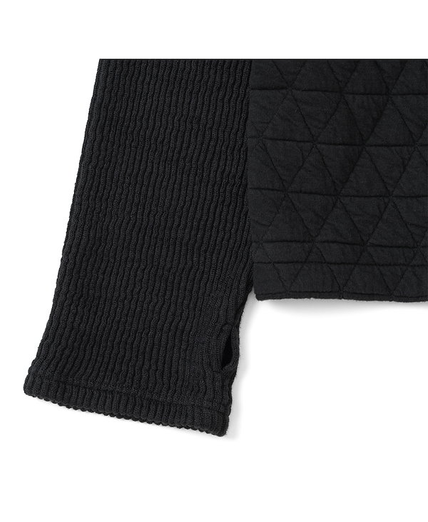 【THE COLDEST MOMENT】26fw TCM quilted highneck long sleeve ETCFWLS03BK