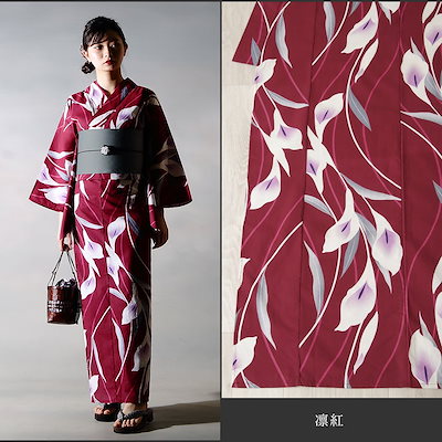 Qoo10] トールサイズ浴衣 3点セット(浴衣＋帯＋ : レディース服