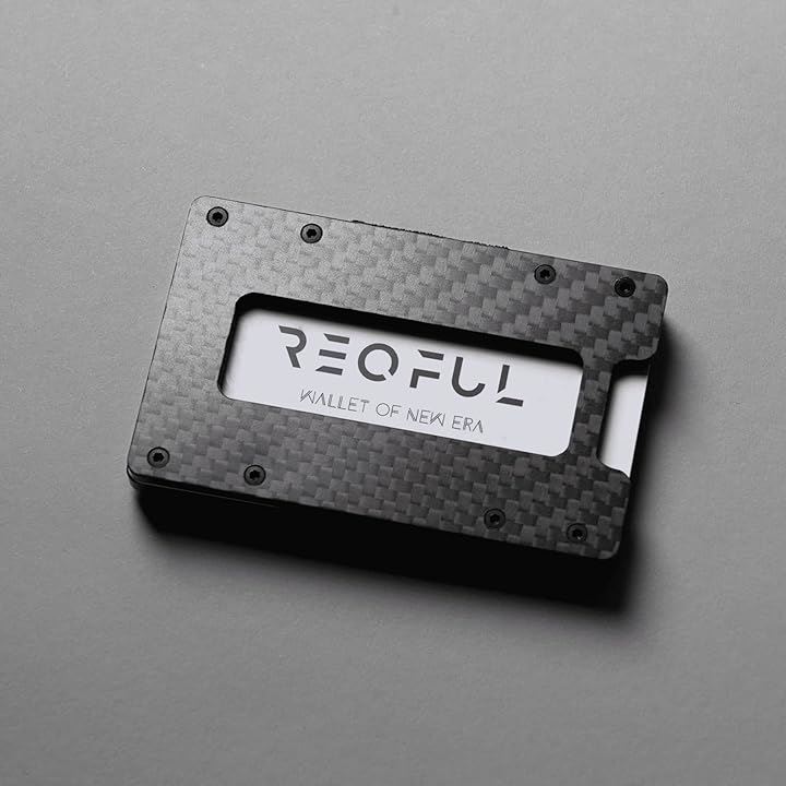 1.0 カーボン カードケース ブラック メンズ クレジットカードケース 大容量 薄型 コンパクト 小銭入れ ミニ財布 軽量 ギフト( Black)