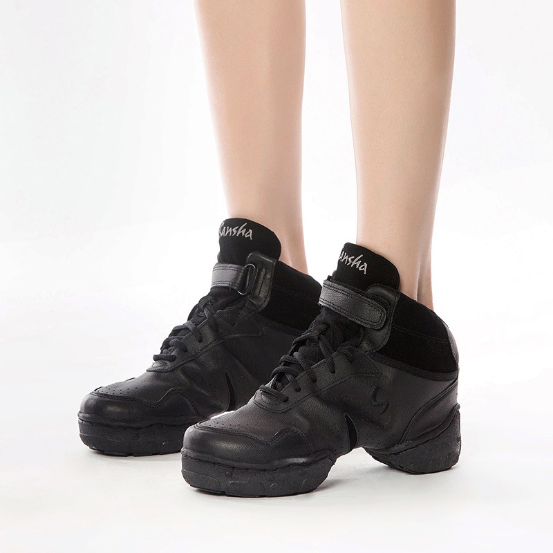 スニーカー ダンスシューズ 豚革 本革 柔らかい ハイカット ユニセックス ジャズ モダン ヒップポップ トレーニング ストレッチ B52Lpi スニーカー ダンスシューズ 豚革 本革 柔らかい ハイカット ユニセックス ジャズ モダン ヒップポップ トレーニング ストレッチ B52Lpi