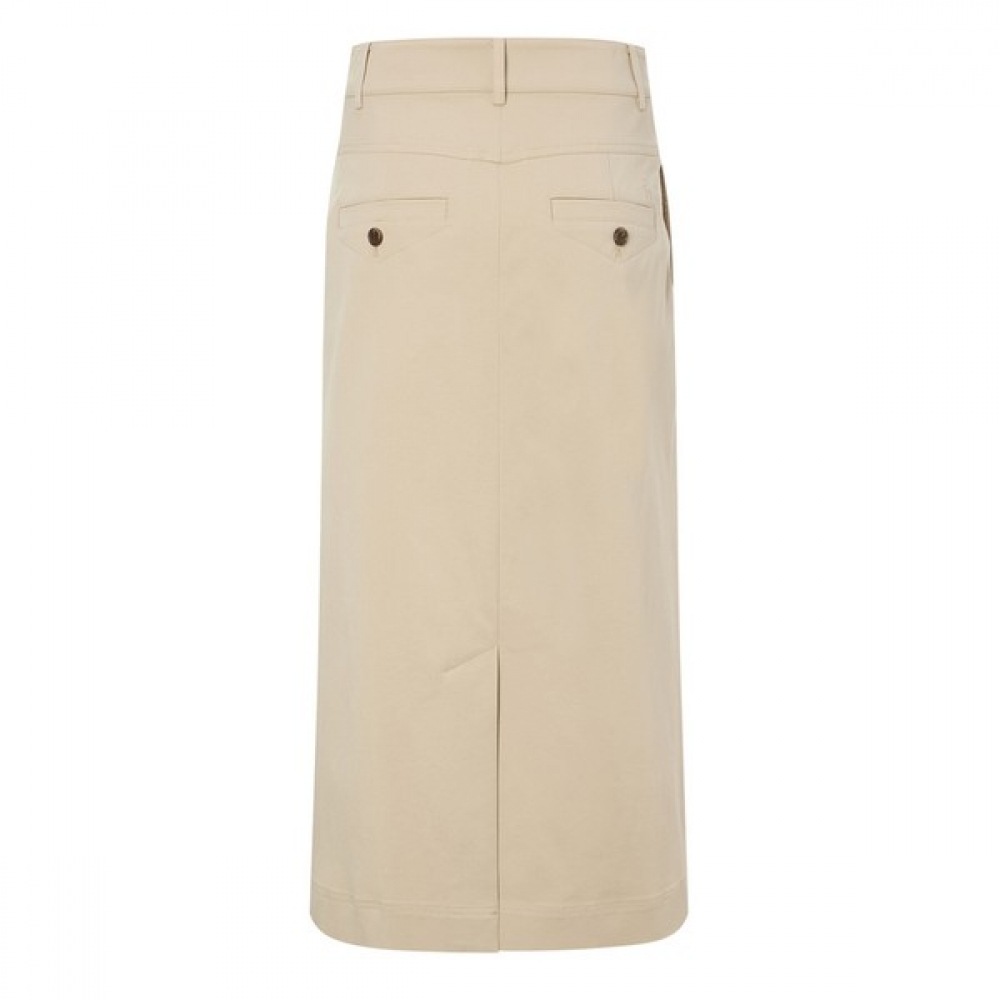 (ヘッジスレディース) 25SS チノスカートベージュ HSSK5B203I2