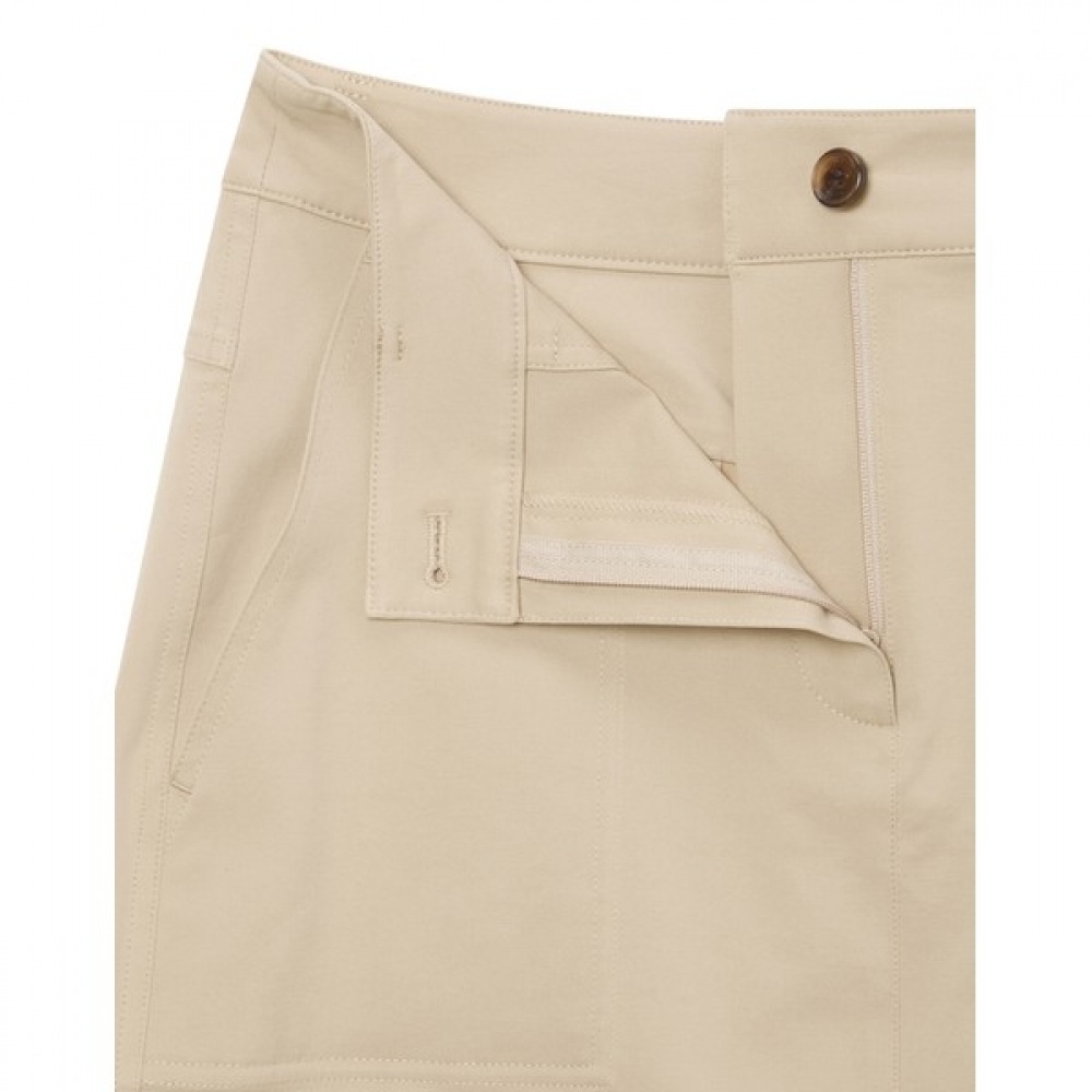 (ヘッジスレディース) 25SS チノスカートベージュ HSSK5B203I2