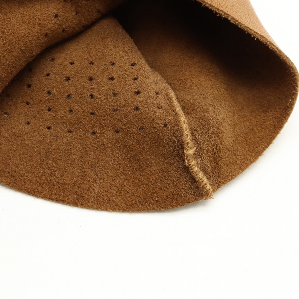 パンチング グローブ 革手袋 レザー ブラウン 茶 #7 1/2 ソルド