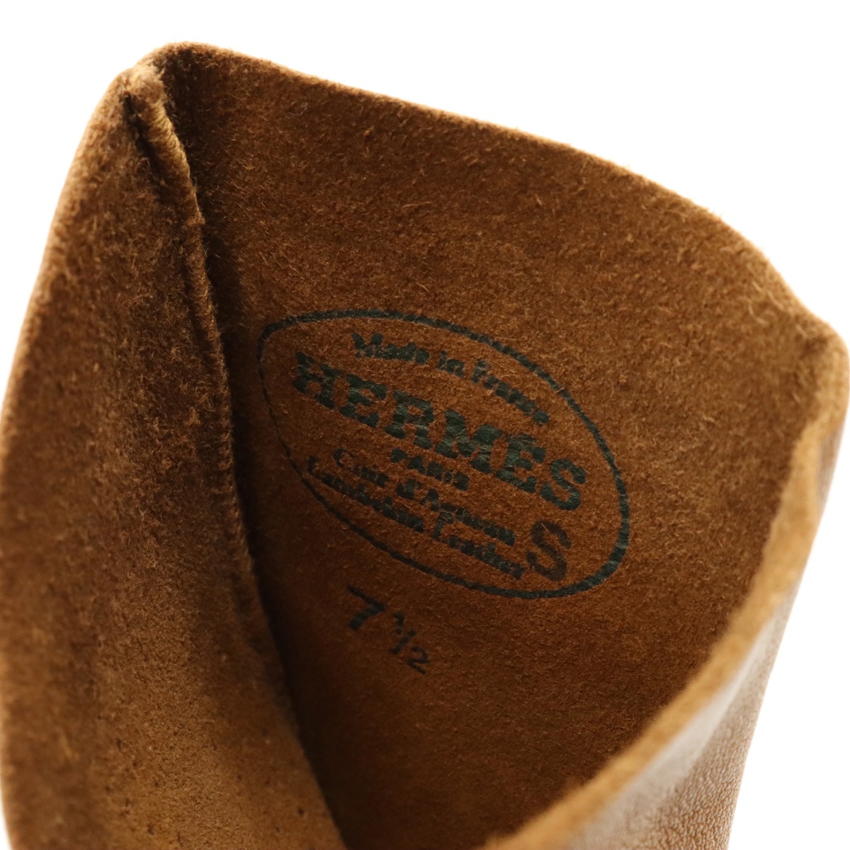 パンチング グローブ 革手袋 レザー ブラウン 茶 #7 1/2 ソルド