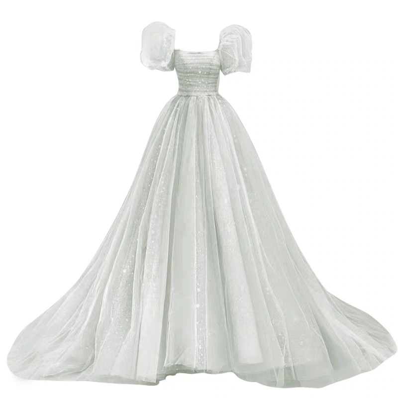 ウェディングドレス 二次会 花嫁 パフスリーブ レースのドレス ふわふわのドレス結婚式 披露宴 演奏会発表会 卒業会 ウェディングドレス 二次会 花嫁 パフスリーブ レースのドレス ふわふわのドレス結婚式 披露宴 演奏会発表会 卒業会