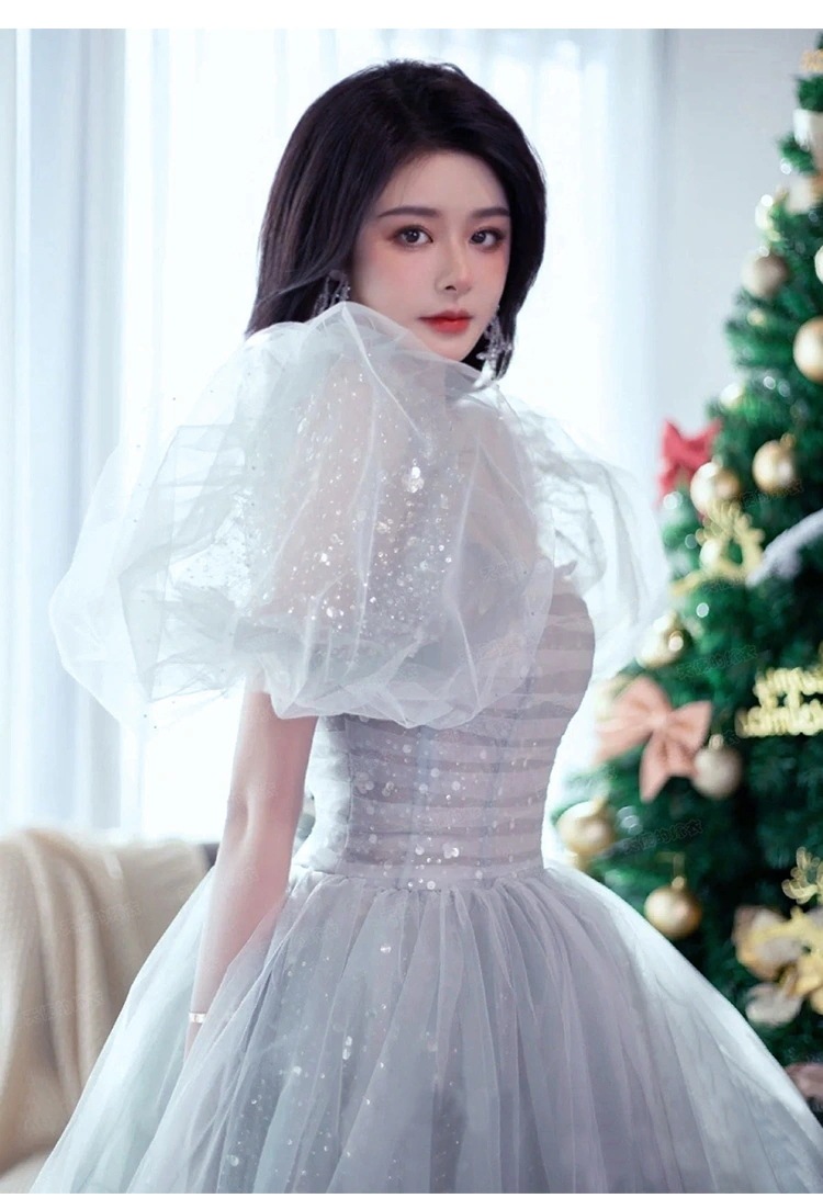 ウェディングドレス 二次会 花嫁 パフスリーブ レースのドレス ふわふわのドレス結婚式 披露宴 演奏会発表会 卒業会 ウェディングドレス 二次会 花嫁 パフスリーブ レースのドレス ふわふわのドレス結婚式 披露宴 演奏会発表会 卒業会