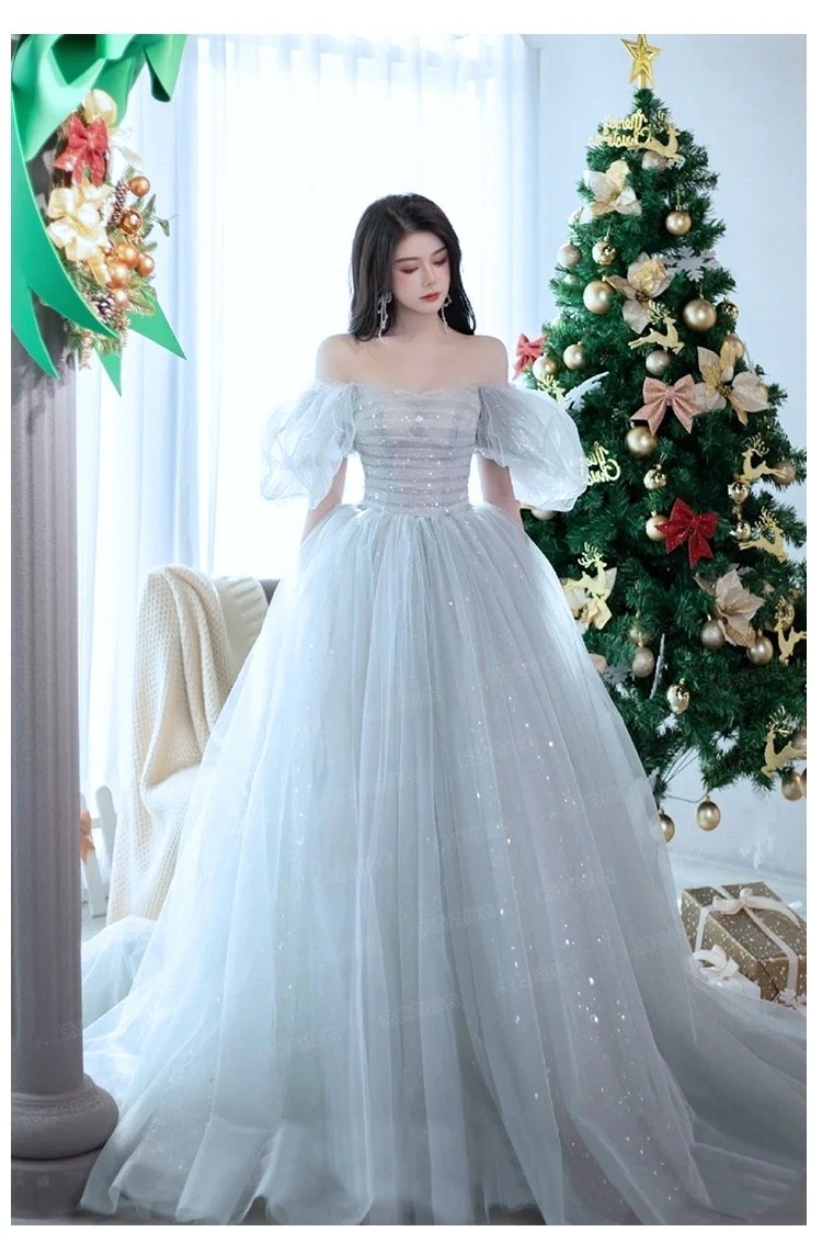 ウェディングドレス 二次会 花嫁 パフスリーブ レースのドレス ふわふわのドレス結婚式 披露宴 演奏会発表会 卒業会 ウェディングドレス 二次会 花嫁 パフスリーブ レースのドレス ふわふわのドレス結婚式 披露宴 演奏会発表会 卒業会