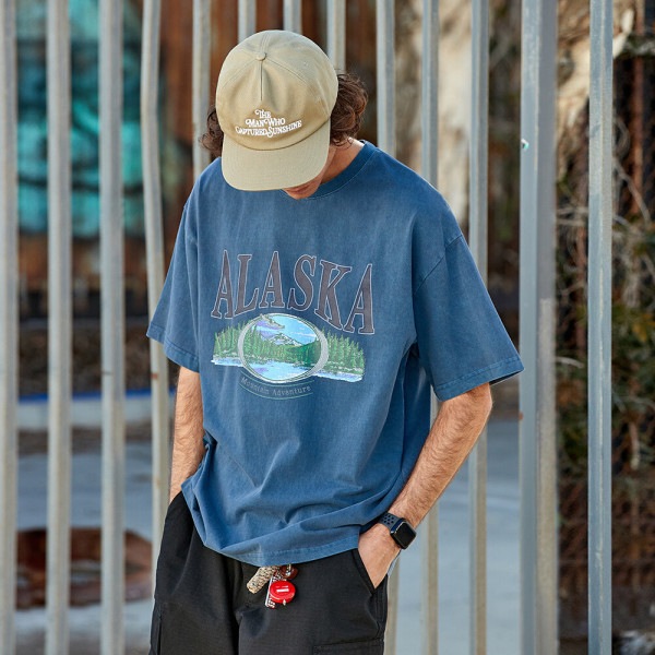 アレスカ ピグメント 半袖Tシャツ FST722 / 5color