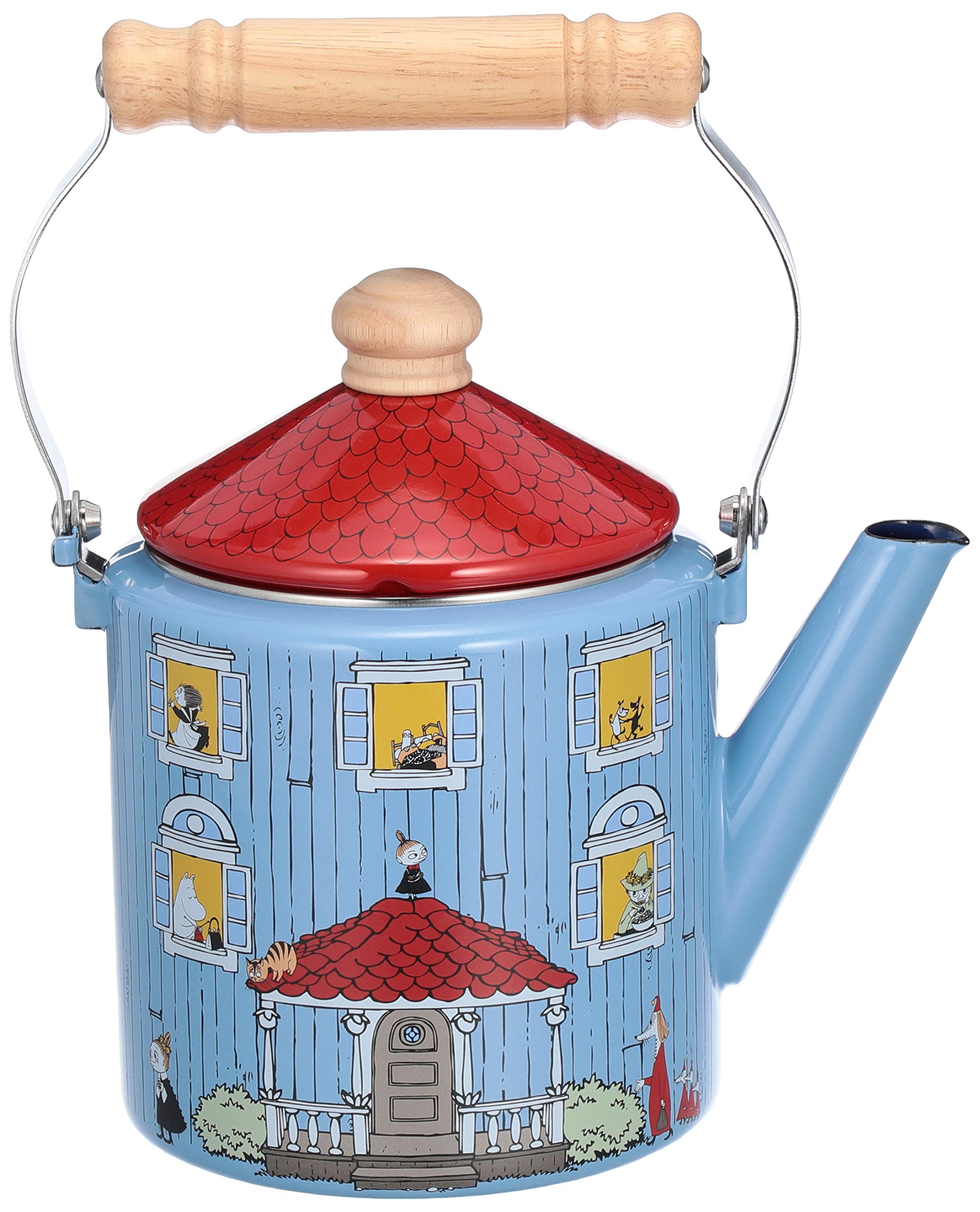 富士ホーロー やかん ケトル 2.0リットル ホーロー IH対応 ムーミンハウス MOH-2.0K