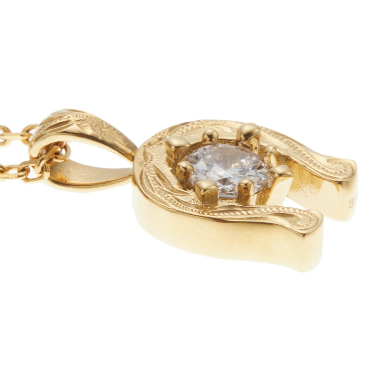 ネックレス レディース サージカルステンレス316L 馬蹄 ホースシュー 1粒 ハワイアンジュエリー ネックレス レディース サージカルステンレス316L 馬蹄 ホースシュー 1粒 ハワイアンジュエリー