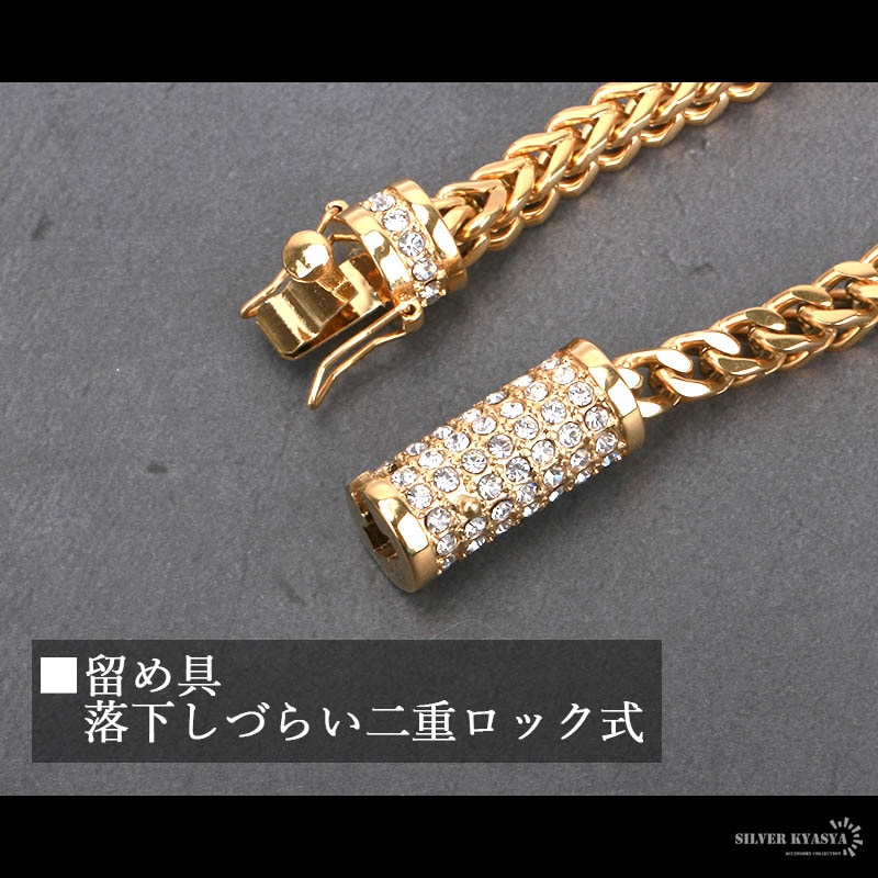 ステンレス パヴェネックレス [n346]