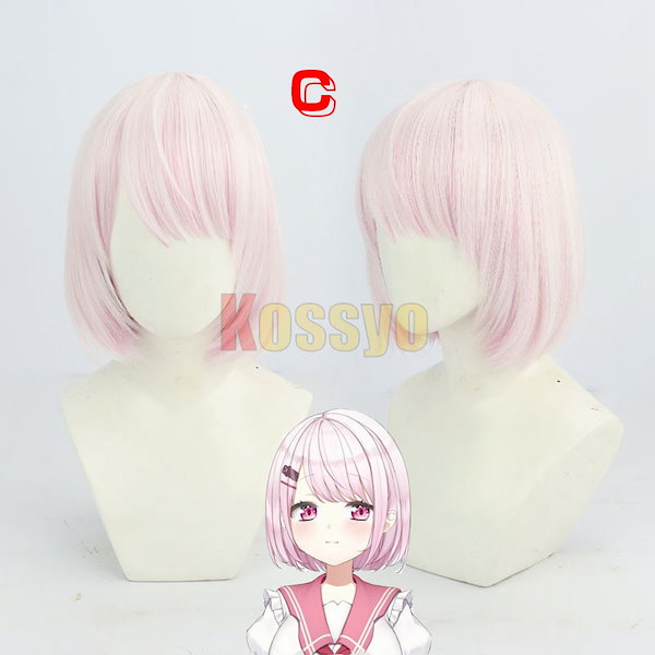 椎名唯華 コスプレウィッグ 椎名唯華 Youtuber Shiina Yuika ウィッグ ネット付き コスチューム (椎名唯華B)