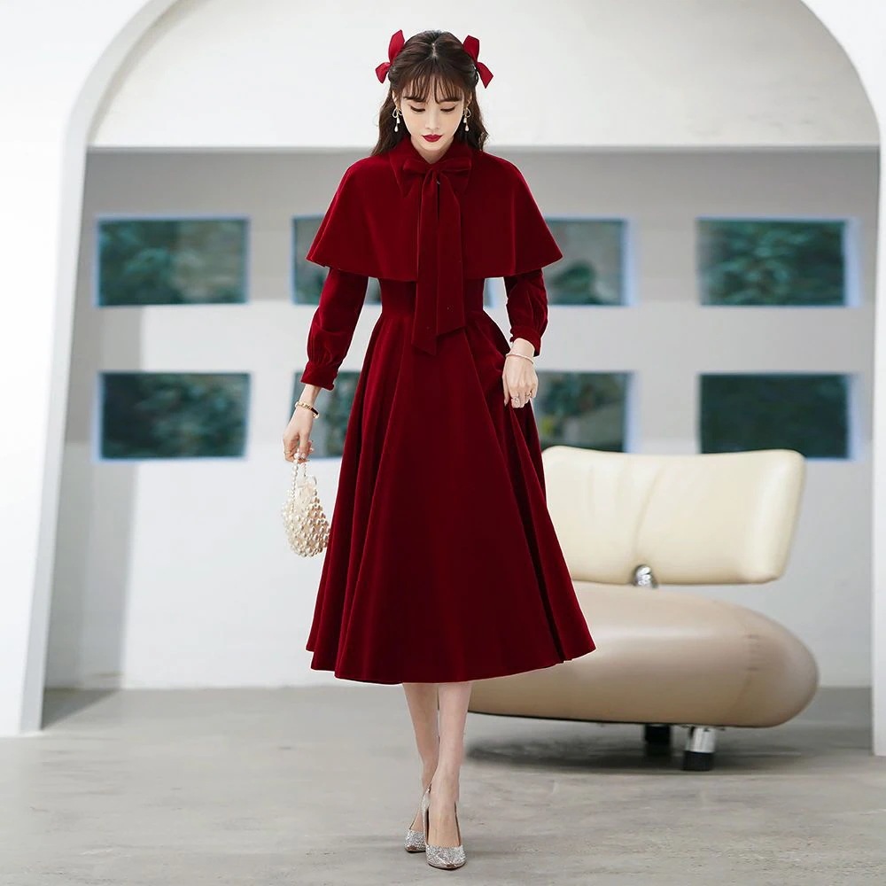 ウェア 2025 婚約ドレス女性スモールホストドレスミッドロングスタイル ウェア 2025 婚約ドレス女性スモールホストドレスミッドロングスタイル