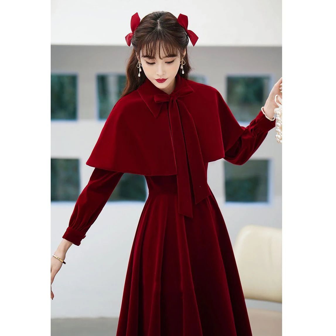 ウェア 2025 婚約ドレス女性スモールホストドレスミッドロングスタイル ウェア 2025 婚約ドレス女性スモールホストドレスミッドロングスタイル