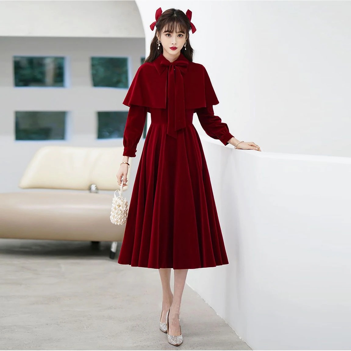 ウェア 2025 婚約ドレス女性スモールホストドレスミッドロングスタイル ウェア 2025 婚約ドレス女性スモールホストドレスミッドロングスタイル